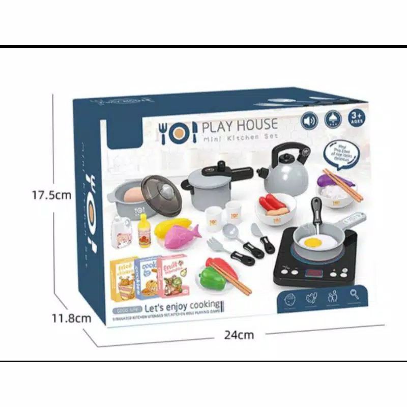 Mainan anak masak Play House Kitchen set-masakan anak