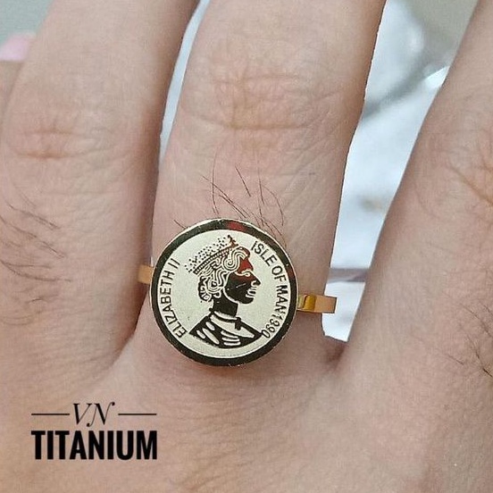 Titanium Cincin Koin VCg45