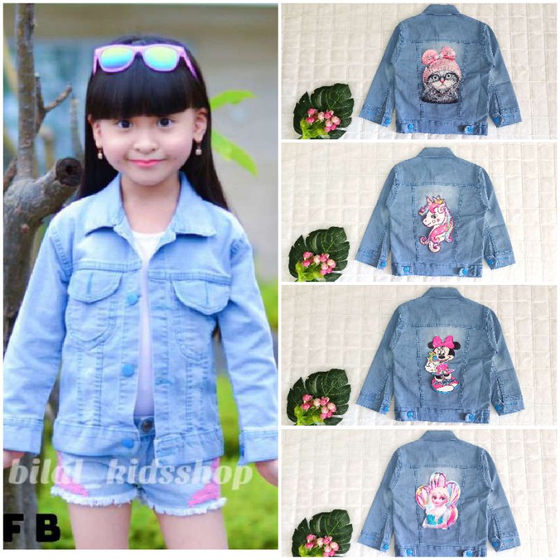 JAKET JEANS ANAK / JAKET LED (NYALA)