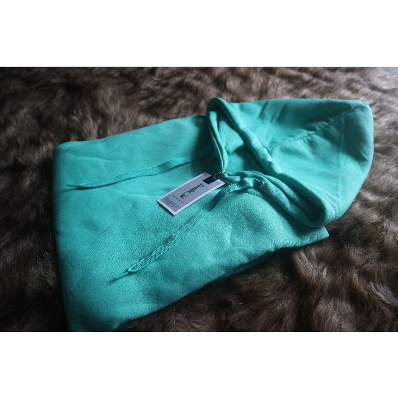 SWEATER_ID Hoodie Jumper Hijau Tosca Polos Unisex