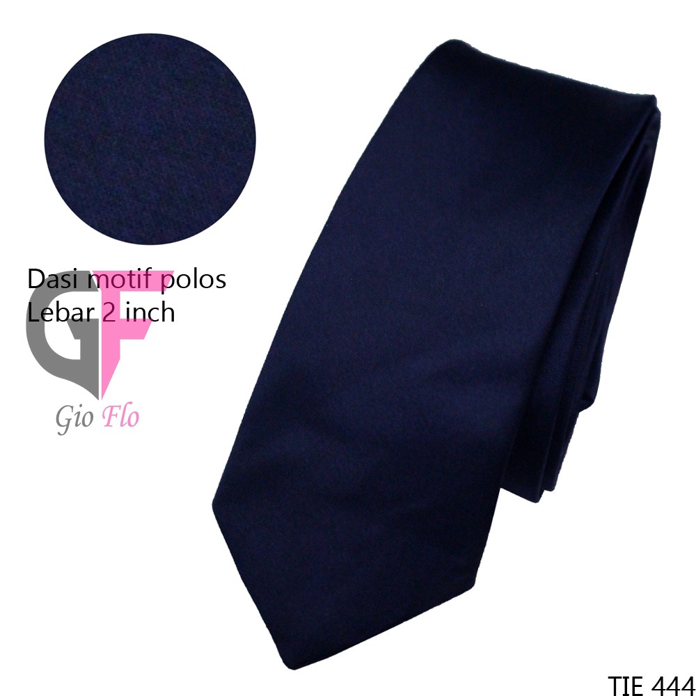 GIOFLO Dasi Slim Fit Aksesoris Fashion Pria Navy Blue / TIE 444