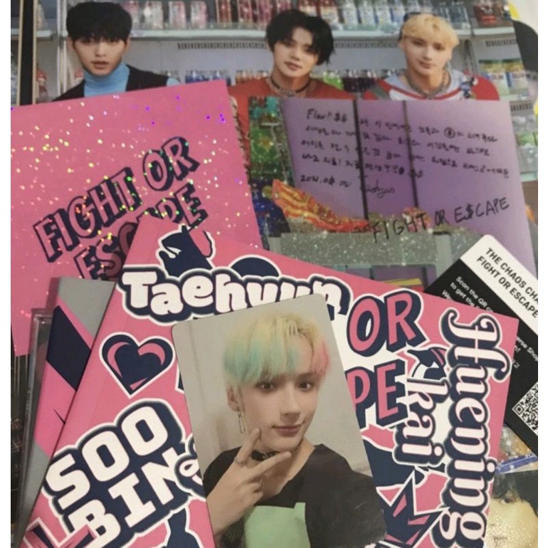UNSEALED ALBUM TXT JEWEL CASE FIGHT ESCAPE TOGETHER VERSION PC HUENINGKAI HARLEY yeonjun soobin beom