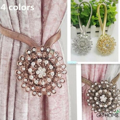 G H Magnetic Crystal Curtain Tiebacks Tie Backs Holdbacks Buckle