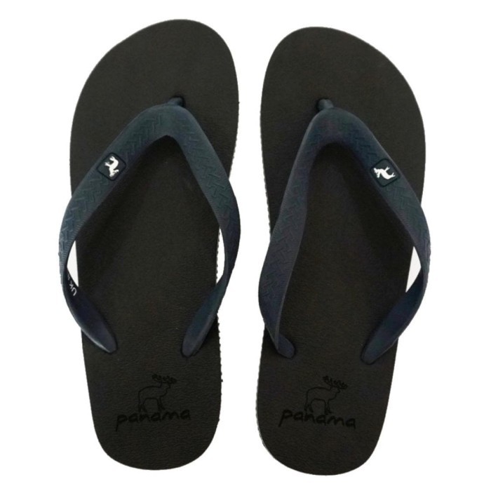 Sandal Panama Classic / Sendal Jepit Pria Black Dark Navy M25