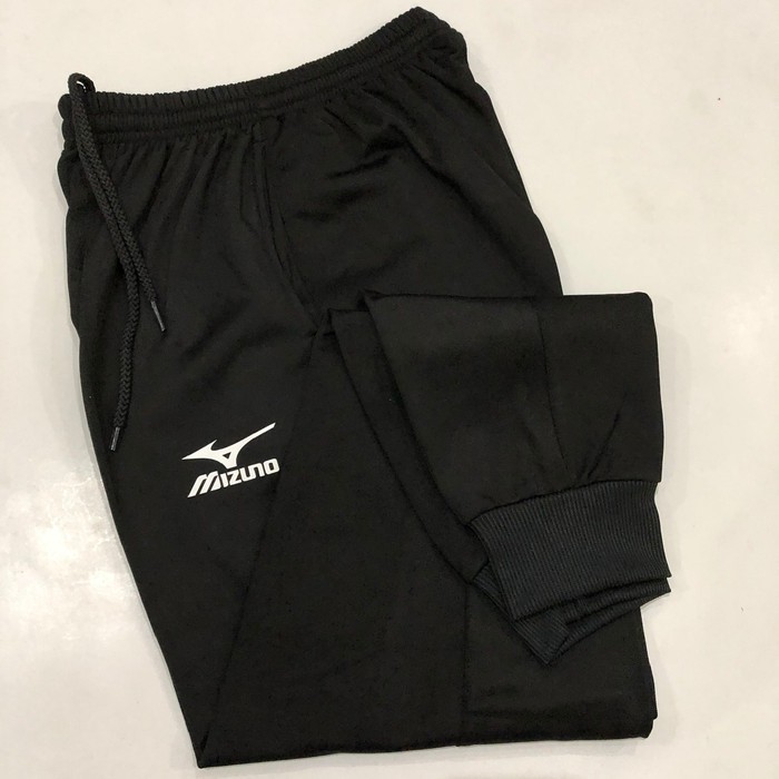 Solusi Jogger Panjang MI01 Karet Rib Bawah / Celana Jogger Panjang Pria - M, Hitam Berkualitas