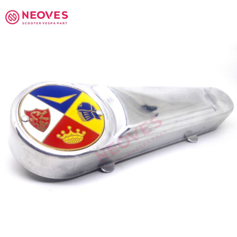 cover fork vespa sprint super vbb aluminium logo cupini tutup pork