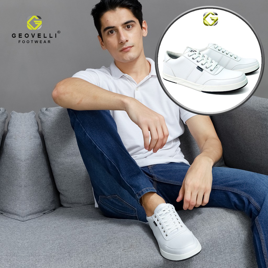 Sepatu Sneaker Pria Keren G-2108 Sepatu Sneaker Pria Brand Geovelli Cocok Untuk Sekolah Kuliah Kerja