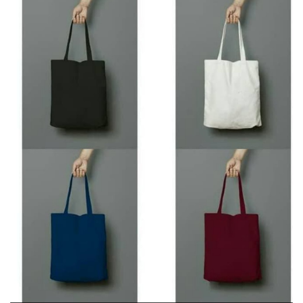 TOTE BAG KANVAS POLOS TAS SELEMPANG