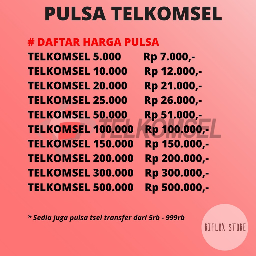 Voucher Telkomsel Simpati Isi Ulang Pulsa Reguler Nominal 100k For