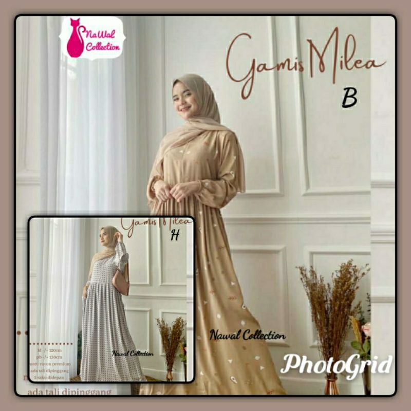 gamis milea by nawal gamis dress/maxy dress