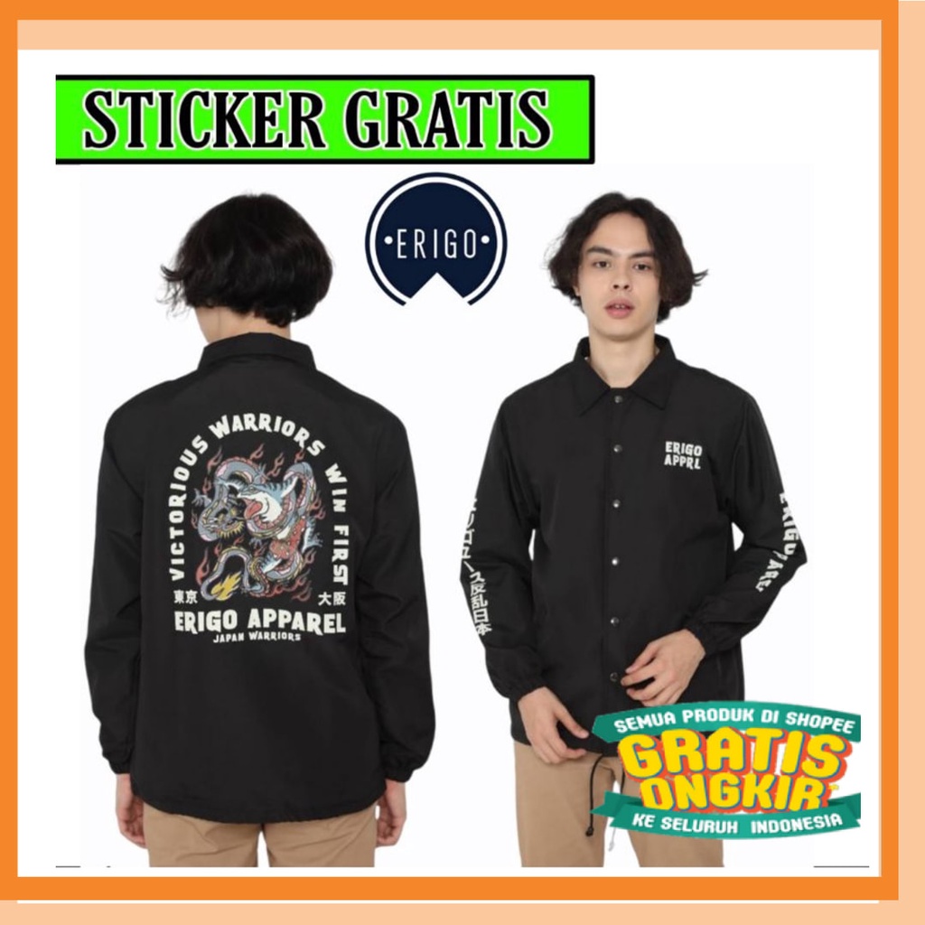 TERBRAU TERMURAH TERKINI ASLI / (LAGI DISCOUNT) jaket coach // jaket erigo // jaket sablon // jaket 