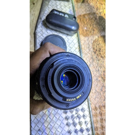 Lensa Tele Zoom canon 55-250mm Image stabilizer mount type Ef-s (second like new)