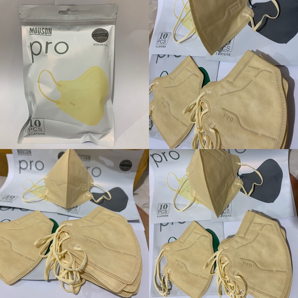 Masker KN95 Mouson Pro isi 10pcs Masker KN95 Mouson Pro Disposable face mask isi 10pcs