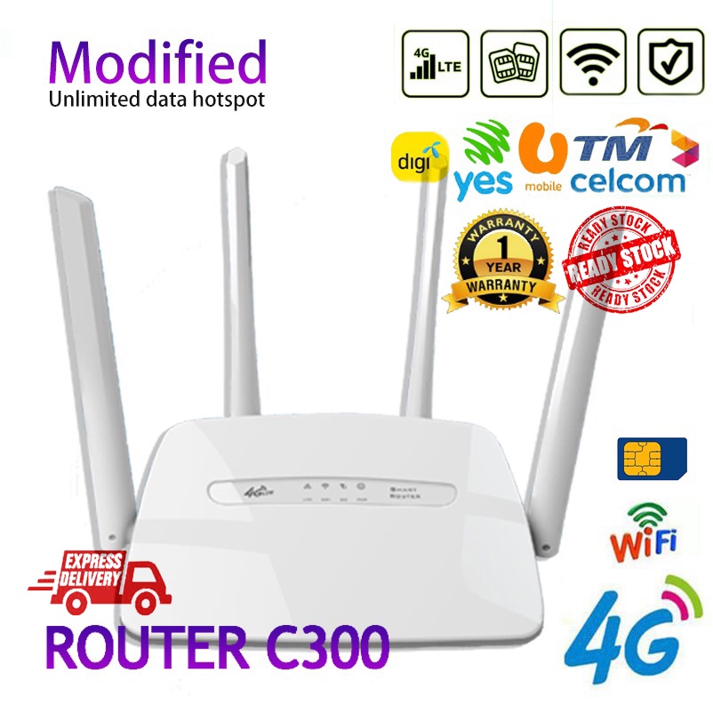 Wifi Router C300 Modem Modified Unlocked Wifi modem CPE OEM modem unlimited hotspot slot simcard 4G LTE modem router