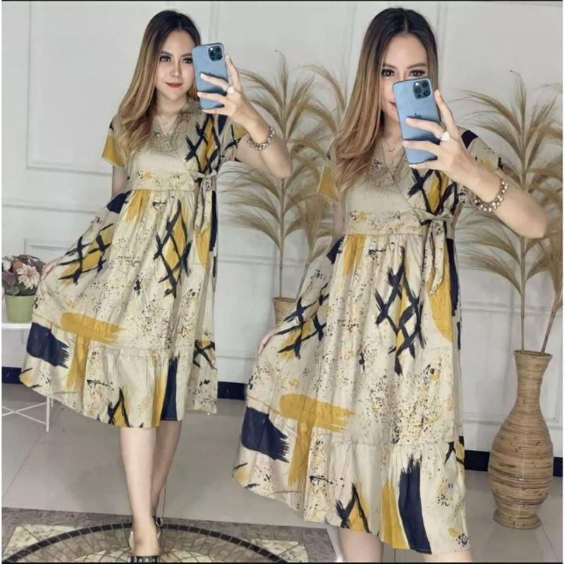 [PROMO] DASTER VIRAL ll DASTER KIMONO MOTIF ABSTRAK ll DASTER KEKINIAN