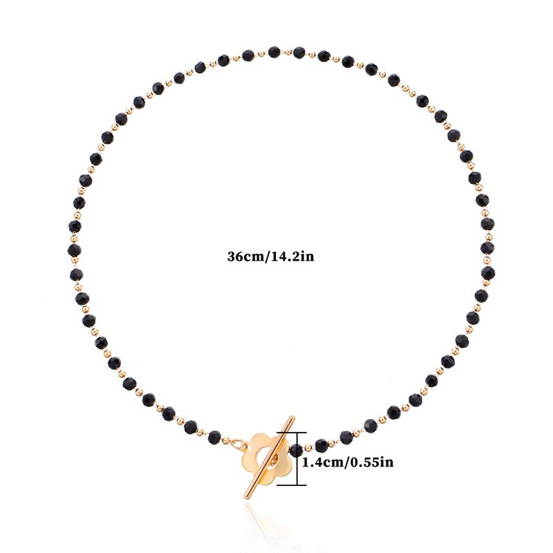 New Fashion Simple Pearl Crystal Glass Bead Chain Choker Necklace For Women Jewelry Gifts
