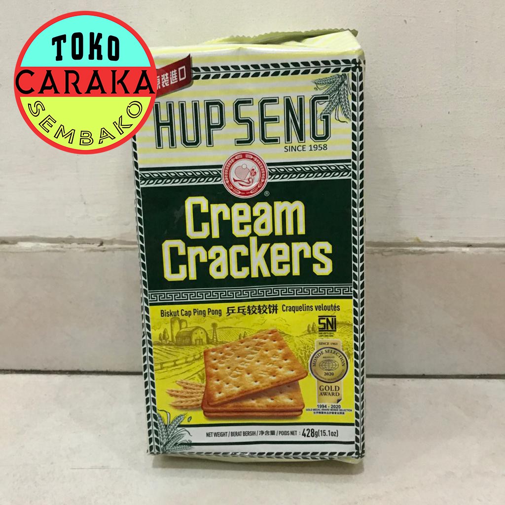 

HUP SENG Cream Crackers 428g - Biskuit Cap Ping Pong