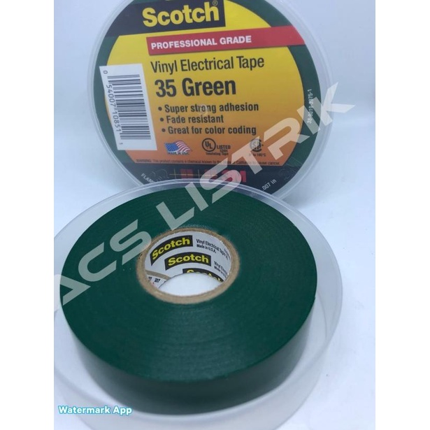 

✮ 3M Scotch 35 Vinyl Tape Hijau ☏
