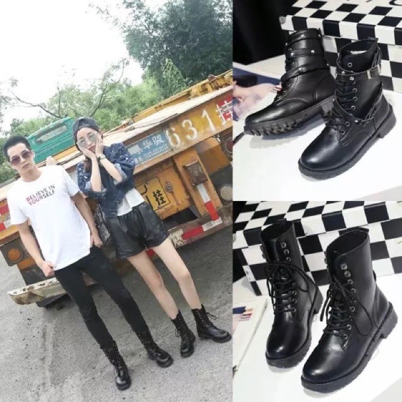 BT19 SEPATU BOOTS IMPORT PRIA WANITA KOREA BRITISH INGGRIS PUNK GHOTIK