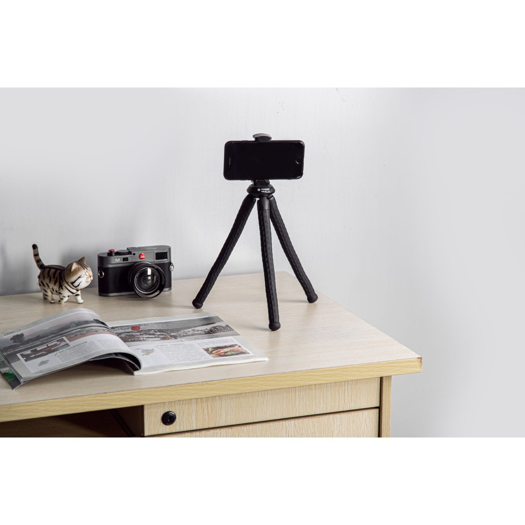 Fotopro RM-80/RM80 Rubber &amp; Steel Flexible Tripod