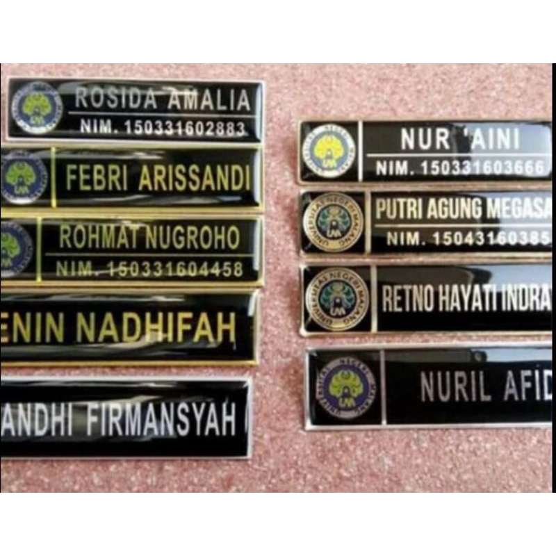 

Name Tag /Nama Dada / Papan Nama Akrilyc