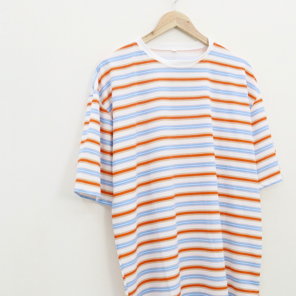 Oversized shena stripe tee -Thejanclothes