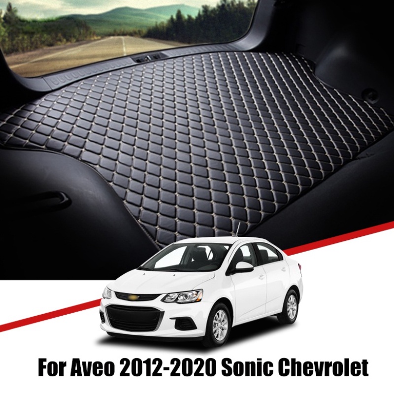 Matras Bagasi Mobil Bahan Kulit Premium Untuk Chevrolet Aveo Sonic Holden Barina 2012-2020