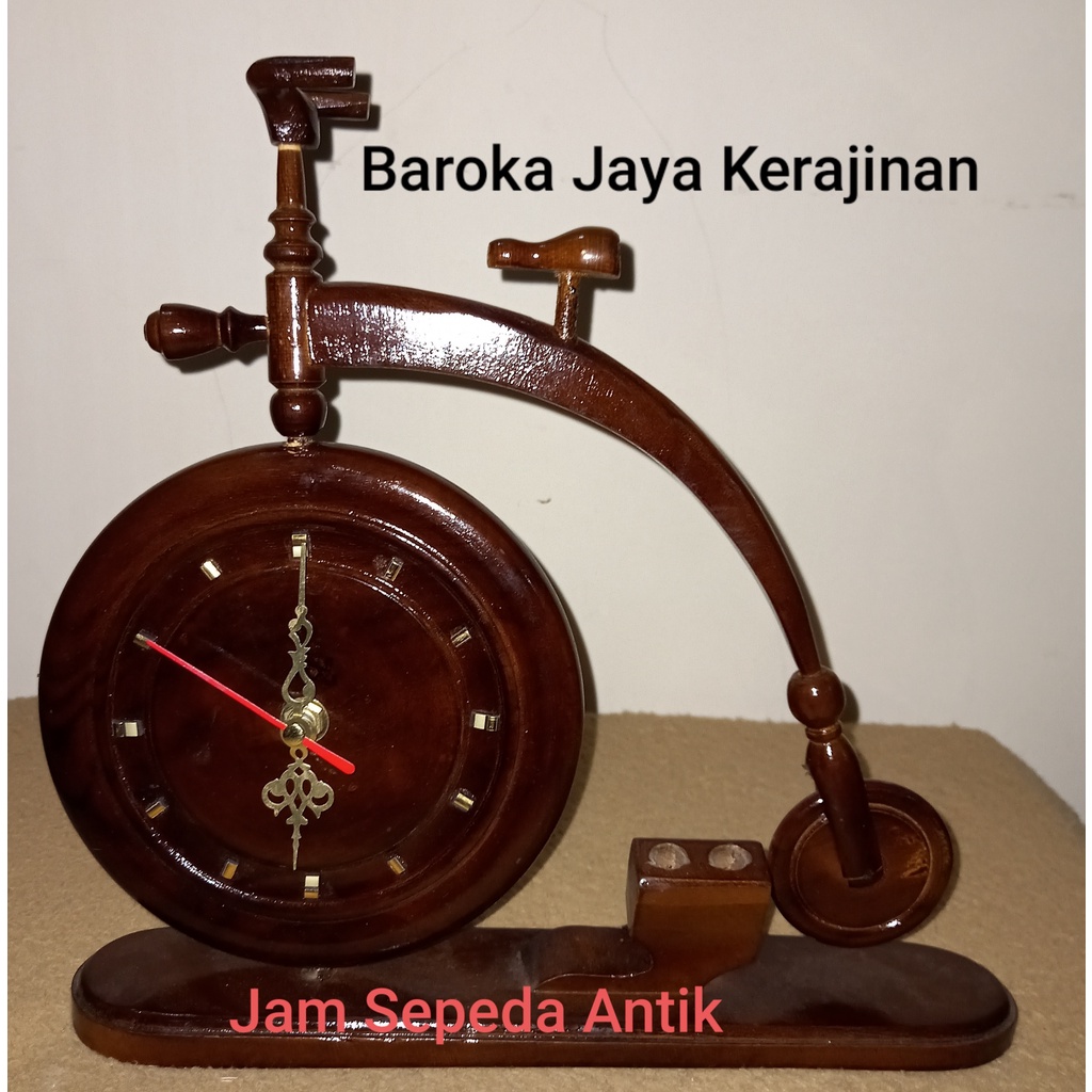 Jam Sepada Antik Kayu Jati