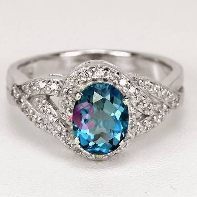 Cincin emas putih wanita bergaransi