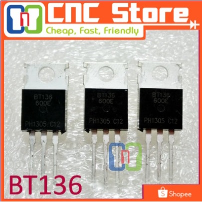 [SMC-0014] BT136-600E BT136 TO-220 600V/25A 4Q TRIAC