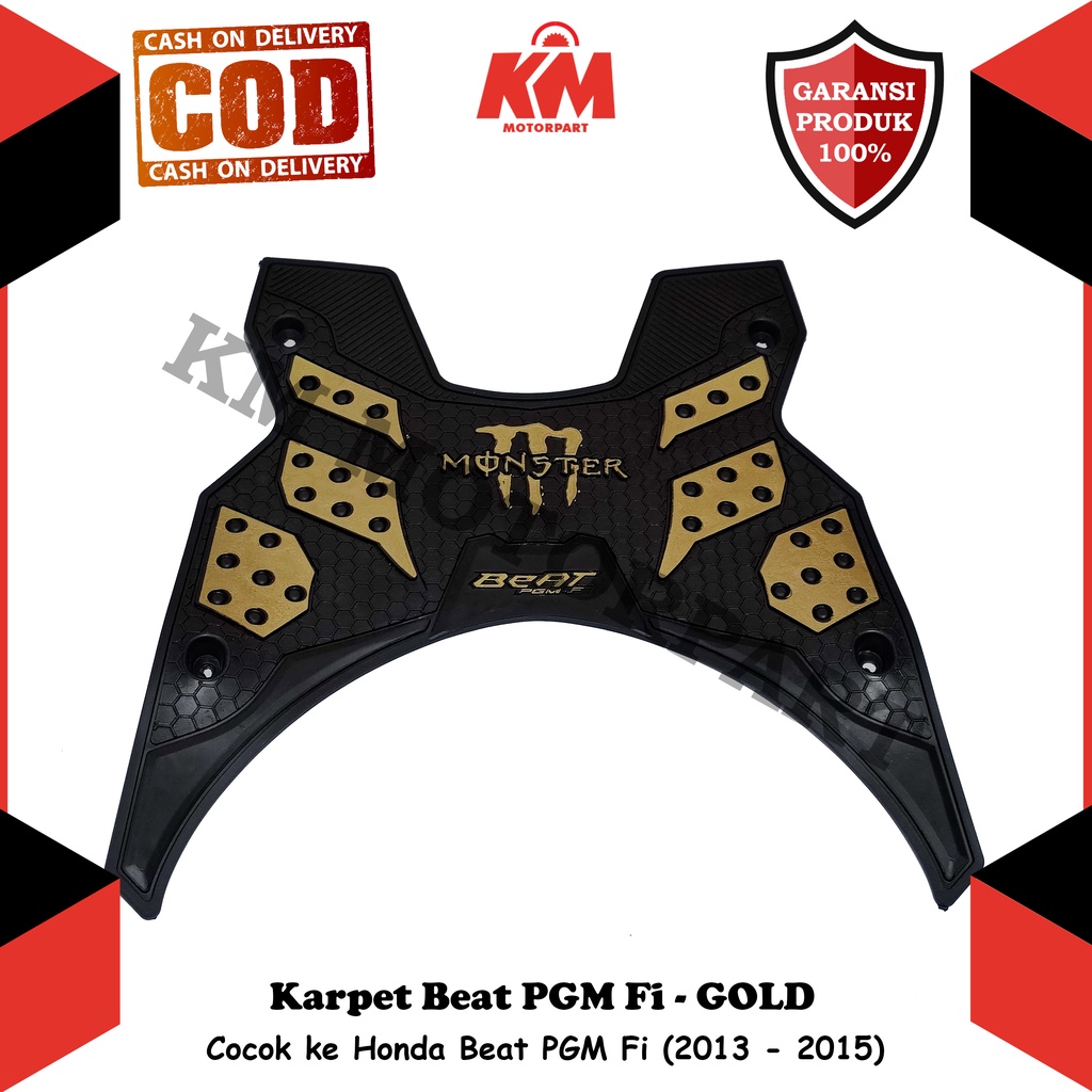 Karpet Beat PGM Fi 2013 - 2015 Keset Motor Honda Beat Fi Pijakan Kaki Variasi