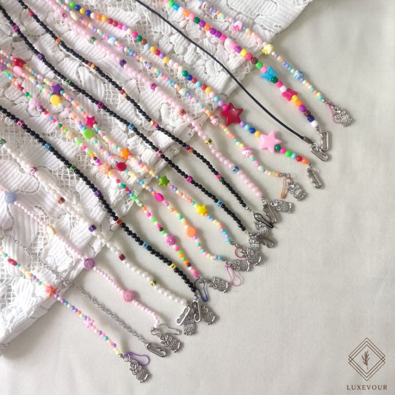 Gantungan Masker/Tali Masker/Kalung Masker/Strap Mask / Strap Masker hijab dan non hijab