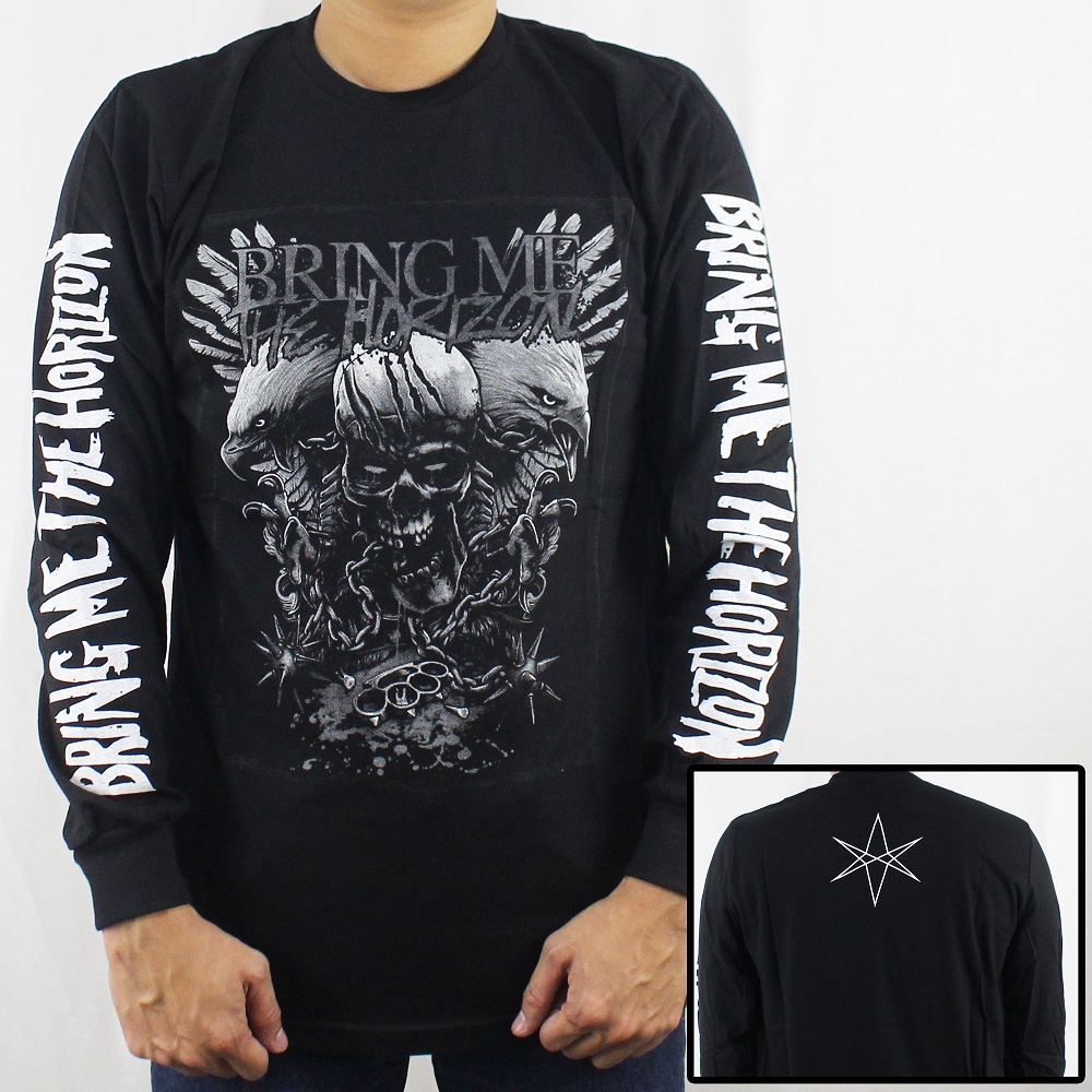 KAOS LENGAN PANJANG BRING ME THE HORIZON 03 SIZE L XL XXL - BAJU MUSIK  - KAOS MUSIK - BAJU MUSIK LENGAN PANJANG - LONGSLEEVE MUSIK METAL - MUSIK UNDERGROUND - MUSIK ROCK - ACDC - AVENGED SEVEN FOLD - BLACK SABBATH - BMTH - DEADSQUAD - SERINGAI - SLIPKNOT