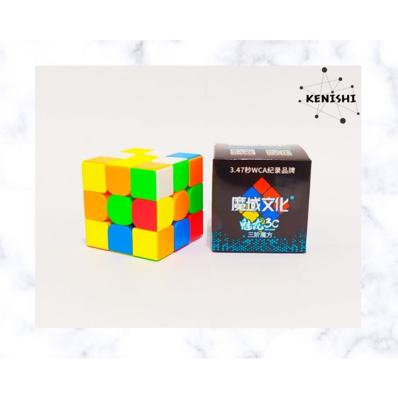 Rubik 3x3 moyu meilong original/rubik setickerles kubus rubik import