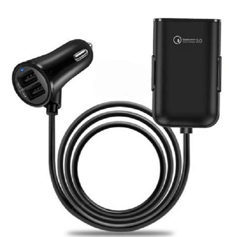 Car Charger HP Fast Charging Extension 4 Port USB 8A Penumpang Mobil Depan Belakang