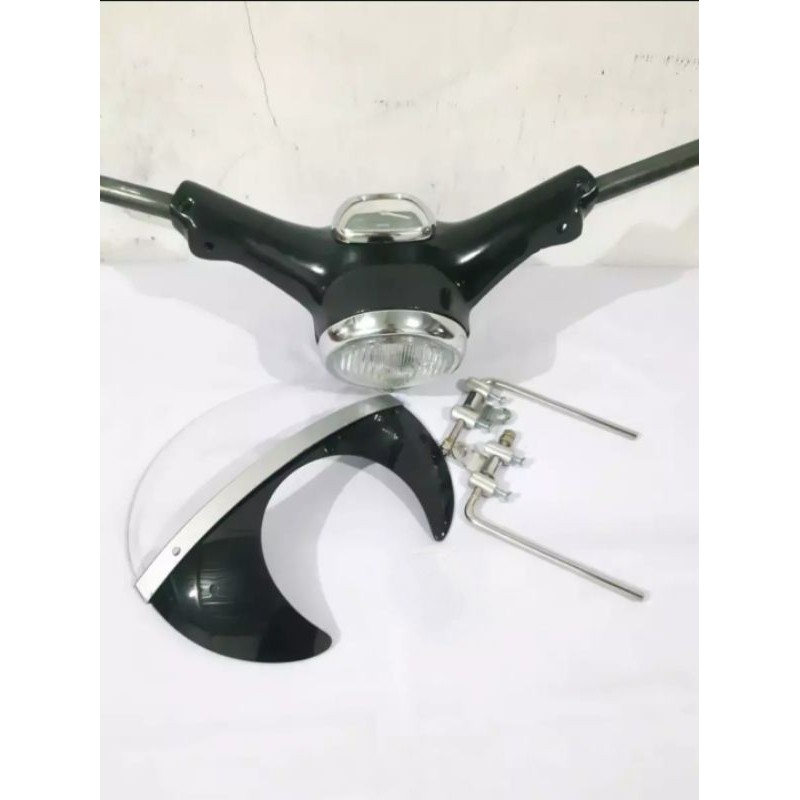 TOTOK DEPAN C70 HITAM SET VISOR C70 HITAM