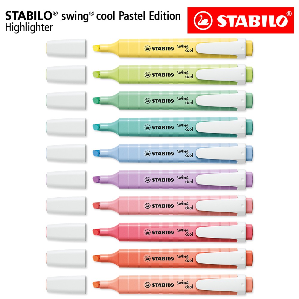 STABILO Set 10 - All Swing Cool Pastel Lengkap Hemat - Pen