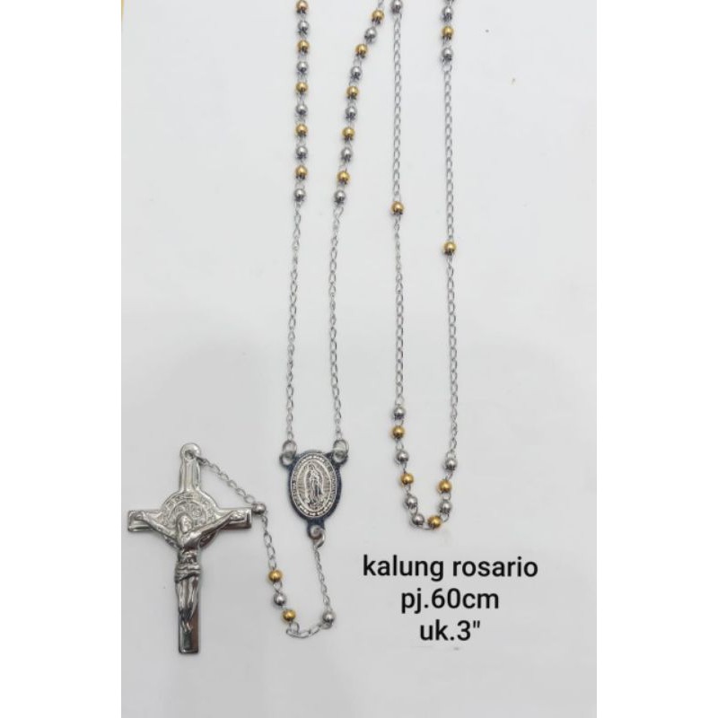 Kalung Rosario Kombinasi Titanium65