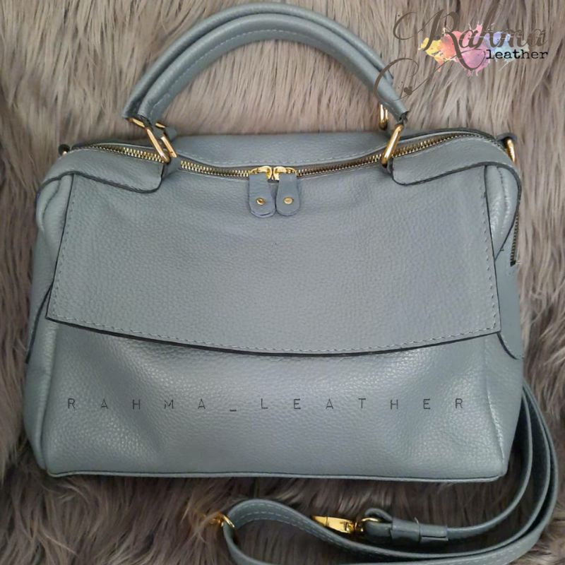 TAS WANITA KULIT ASLI MOTIV KULIT JERUK