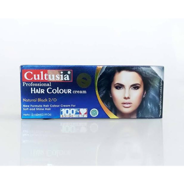 [ kemasan biru / pasta ] lengkap varian // cultusia hair colour // cat rambut cultusia //