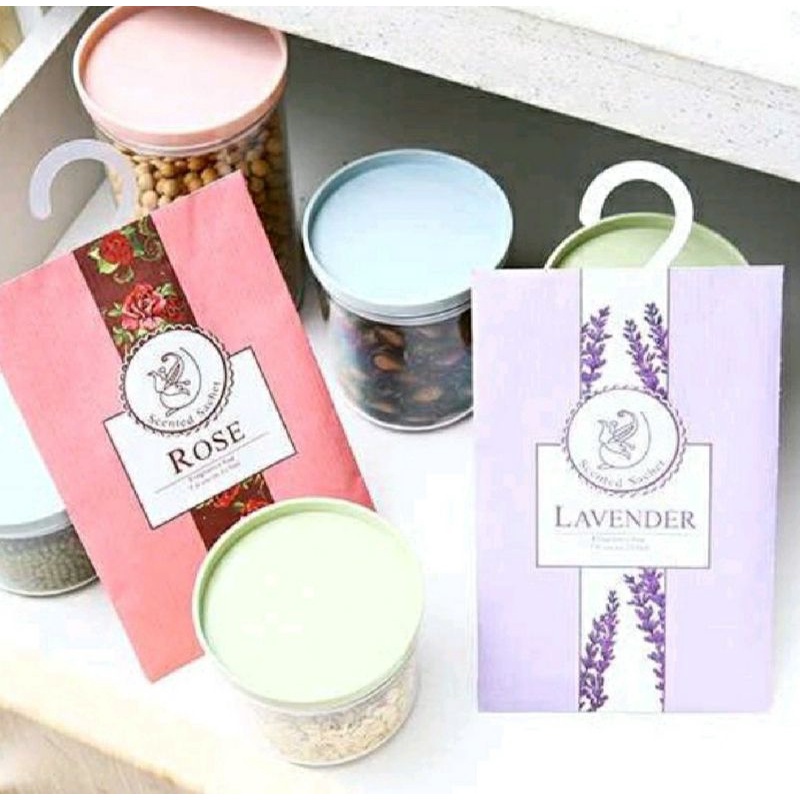 Pengharum Lemari Aromatherapy Pewangi Ruangan Gantung Pengharum Sachet Fragrance Bag Parfum Mobil Murah Import