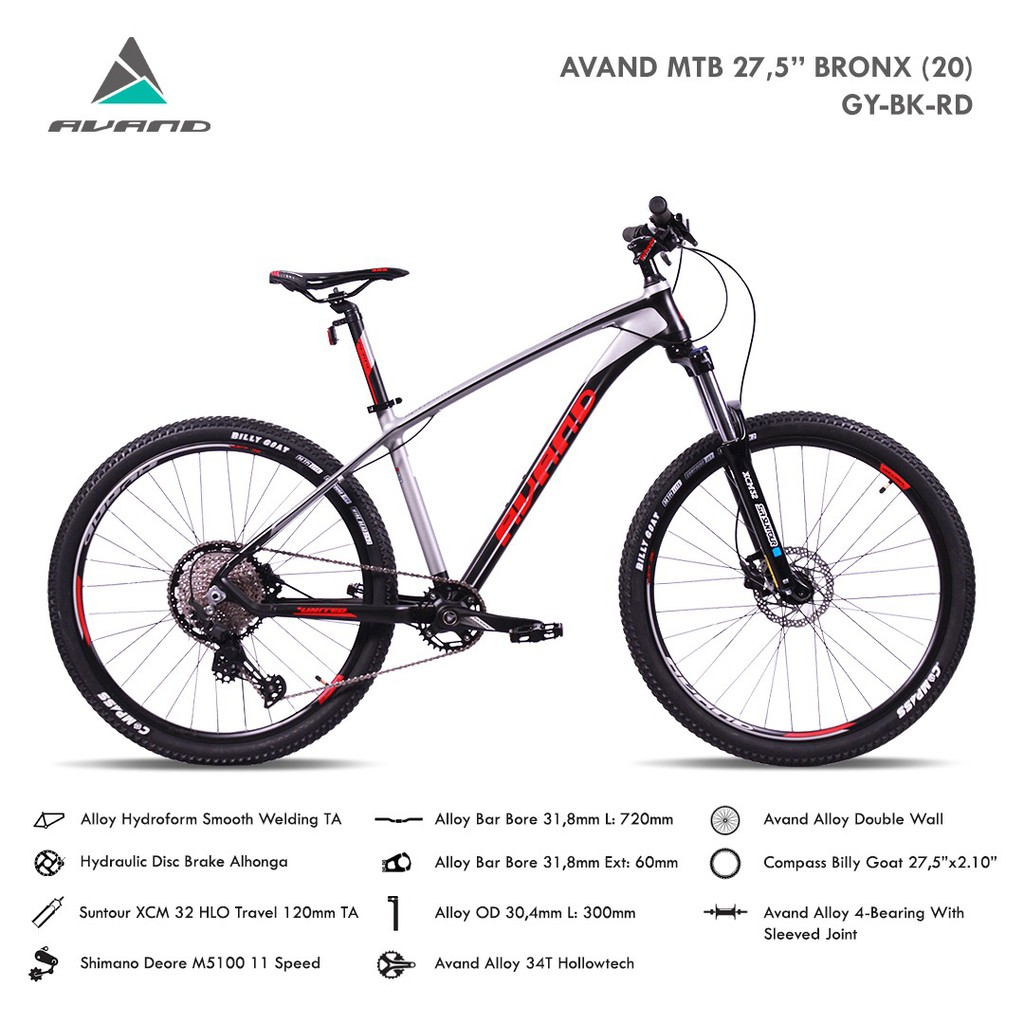 Sepeda mtb 27.5 inch Avand Bronx Terbaru