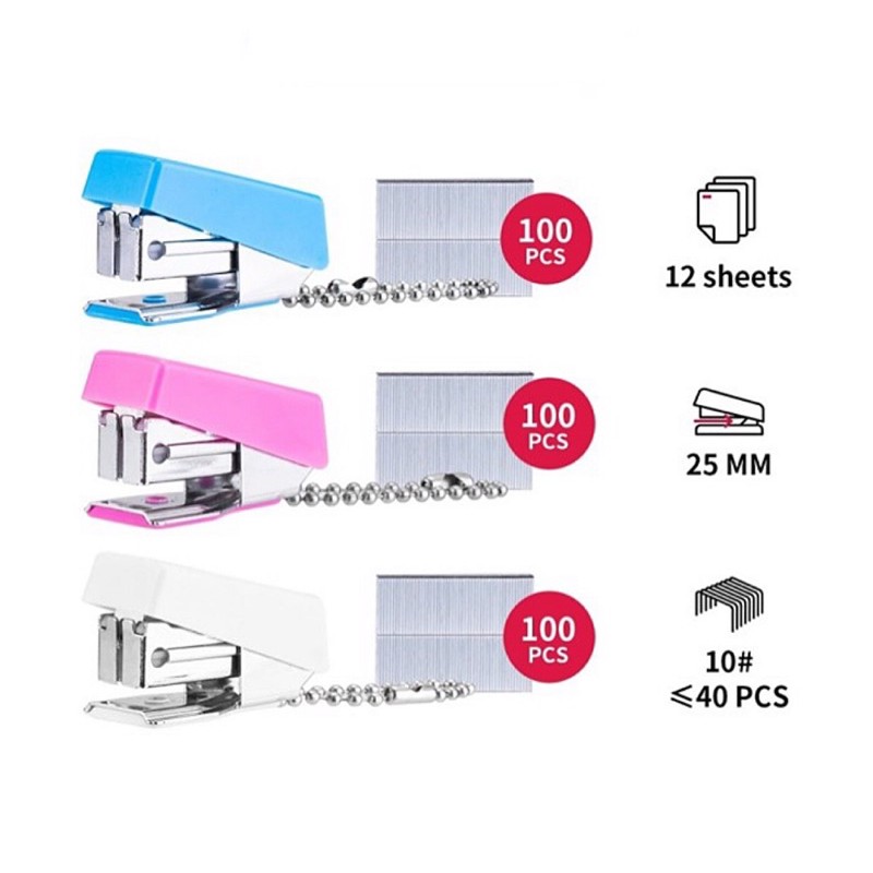 

Deli Mini Stapler Set 0225 / Stapler Staples Hekter Mini No 10