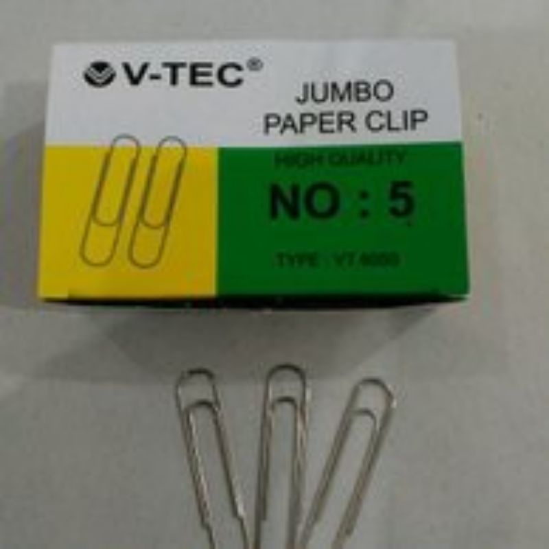 

Trigonal kertas / penjepit kertas / Klip kertas JUMBO NO.5