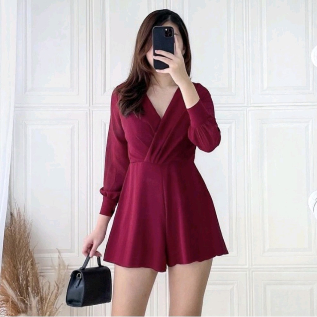 FWG - JUMPSUIT BARBARA / JUMPSUIT KOREA / PAKAIAN WANITA TERBARU / JUMPSUIT WANITA / JUMPSUIT