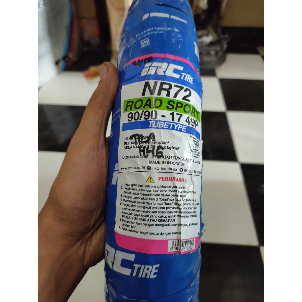 Ban Luar IRC Ring 17 Ukuran 90/90 80/90 70/90