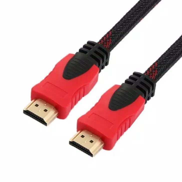 KABEL HDMI TO HMDI 1.5/3/5 METER CABLE MALE TO MALE SERAT JARING 1.5M 3M 5M KABEL HDMI TV cable untuk HDTV LCD Projector