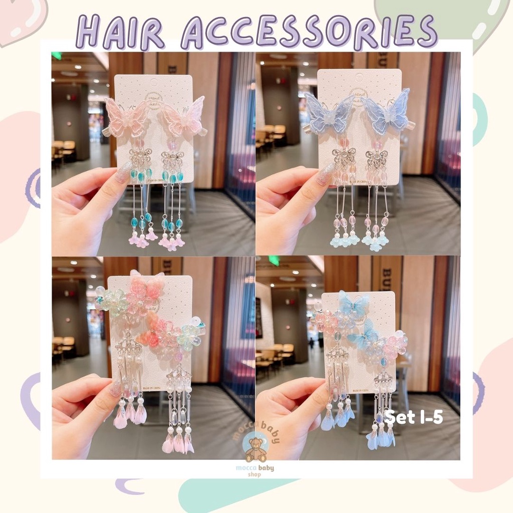 MBSS - JEPIT HANDBOOK Set Jepit Korea Jepit Rambut Hair Clip Anak Perempuan