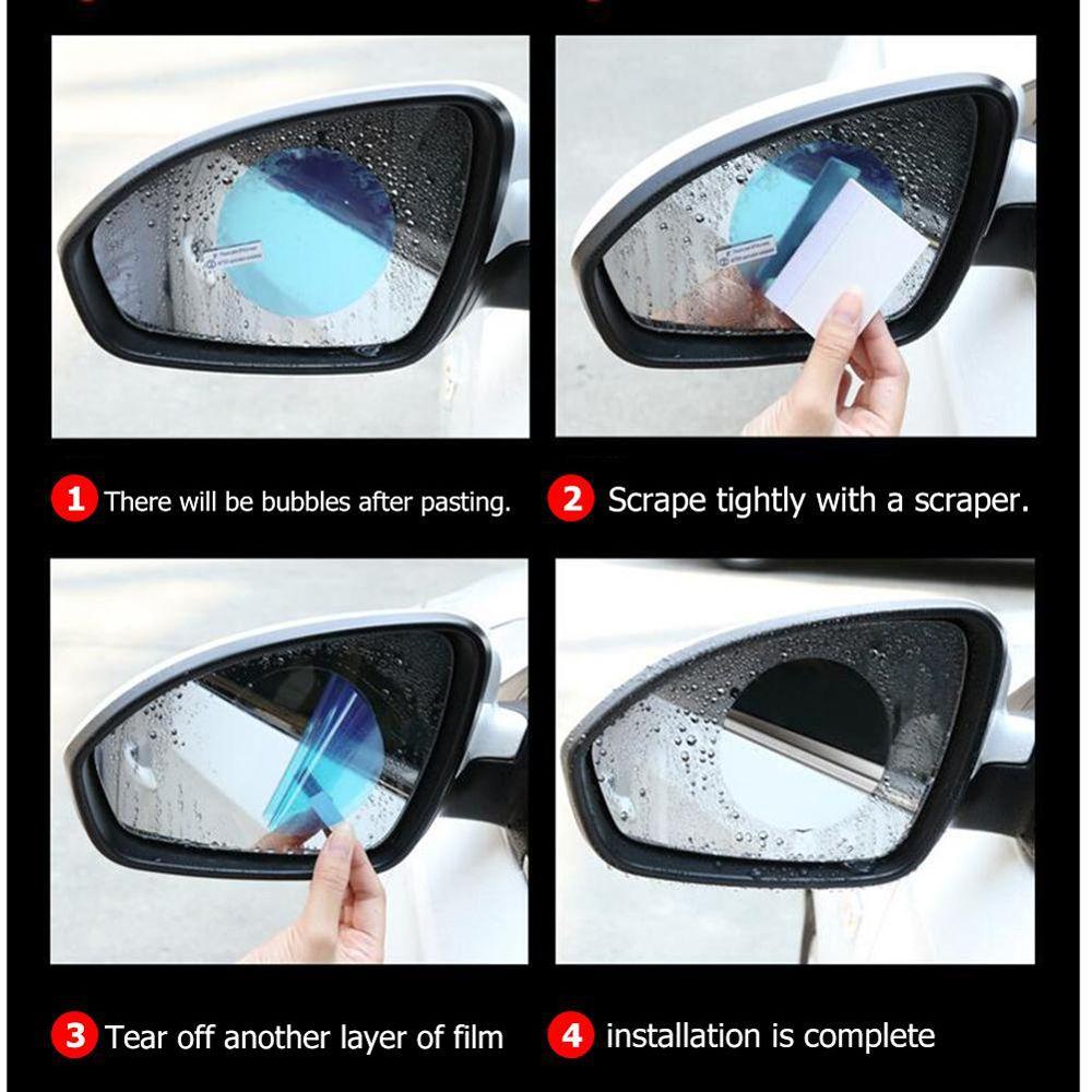 Lanfy Kaca Film Samping Mobil Cat Gores Tahan Lama Aksesoris Mobil Anti Gores Anti Kabut Tahan Hujan Multifungsi Rainproof Films