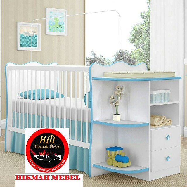 box bayi kayu minimalis berkarakter